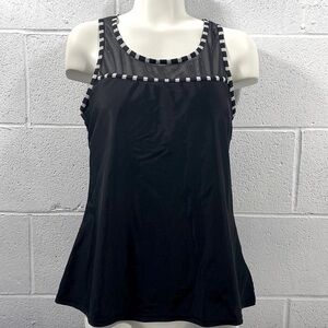 Black tankini top with built in cups​​​​​​​​​